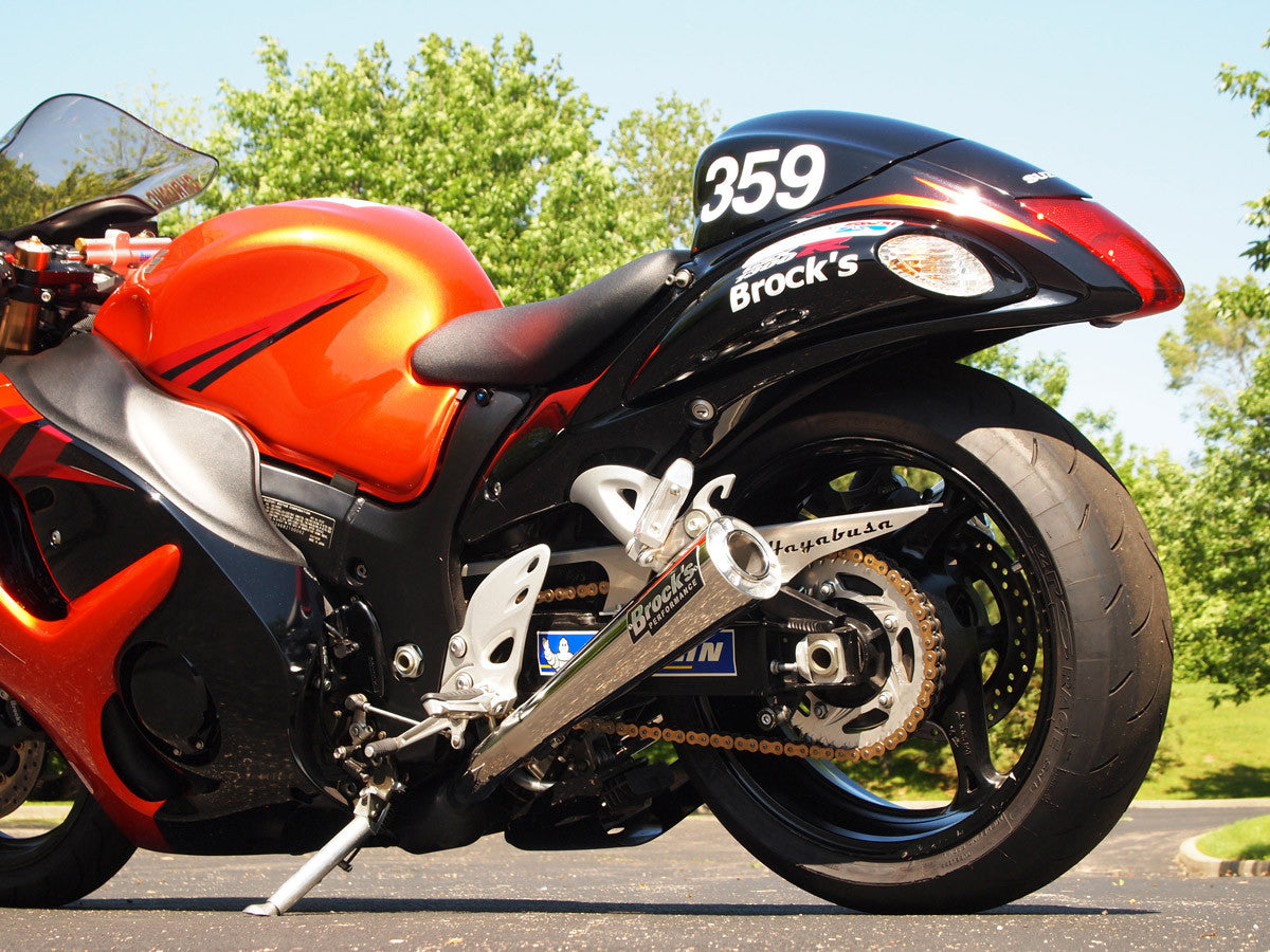 Brock's Performance Dual ShortMeg Slip-On System Suzuki Hayabusa (08-20)