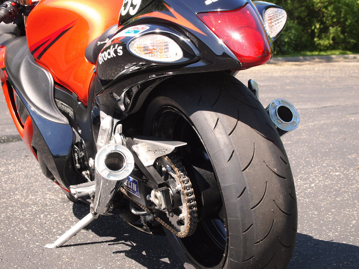 Brock's Performance Dual ShortMeg Slip-On System Suzuki Hayabusa (08-20)