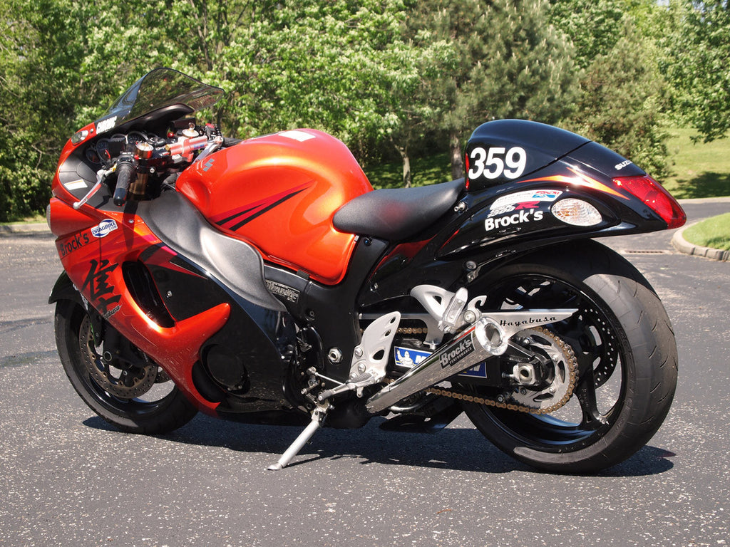 Brock's Performance Dual ShortMeg Slip-On System Suzuki Hayabusa (08-20)