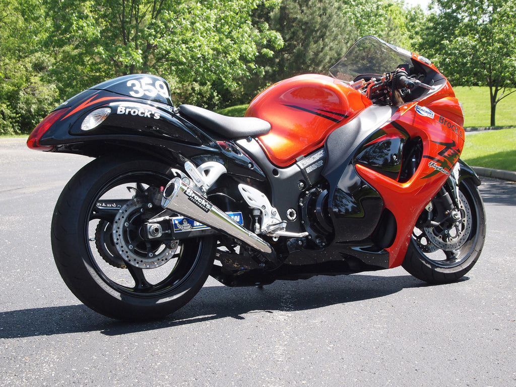 Brock's Performance Dual Alien Head Slip-On System Suzuki Hayabusa (08-20)