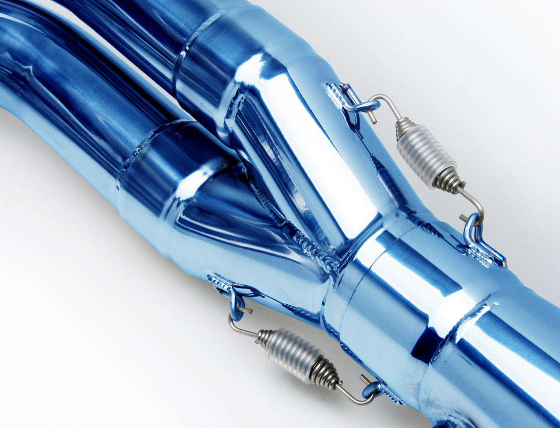 Brock's Performance TiWinder Blue Full System w/  18" Muffler Street Baffle GSX-R1000 (05-06)