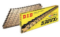 D.I.D. 530 VX3 Pro Street Series Gold Plated X-Ring Sealed Chain
