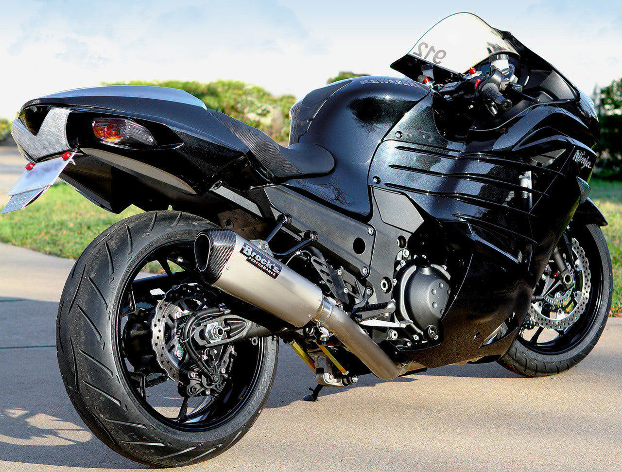 Brock's Performance CT Single Full System w/ 16" Muffler ZX-14/R (06-25)