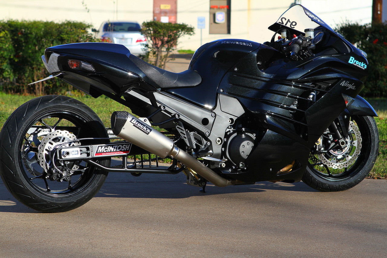 Brock's Performance CT Single Full System w/ 16" Muffler ZX-14/R (06-25)