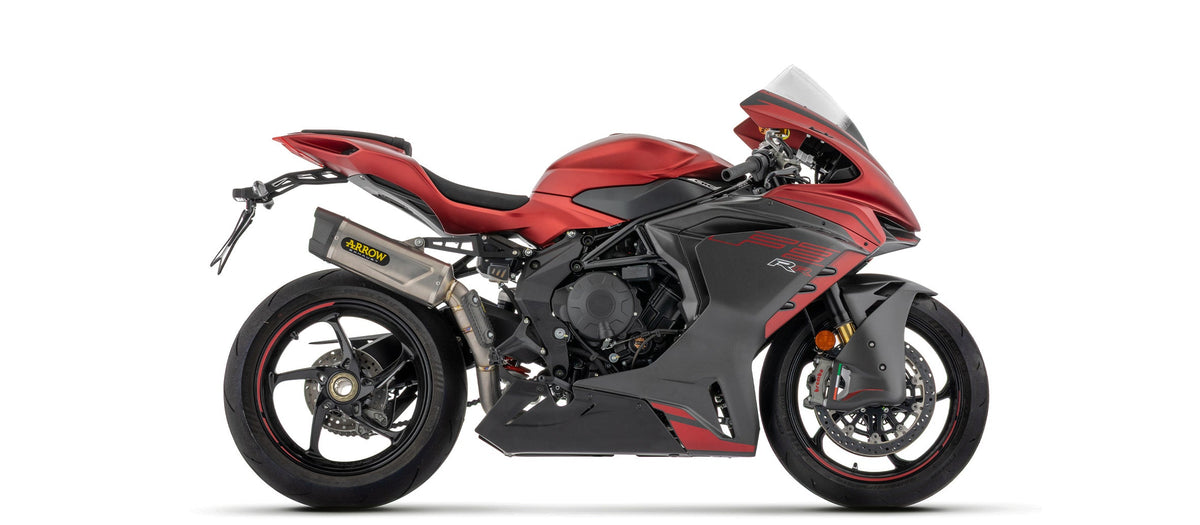 Arrow Indy Race EVO Full Titanium Slip On with Carbon End Cap - MV Agusta F3/F3 800