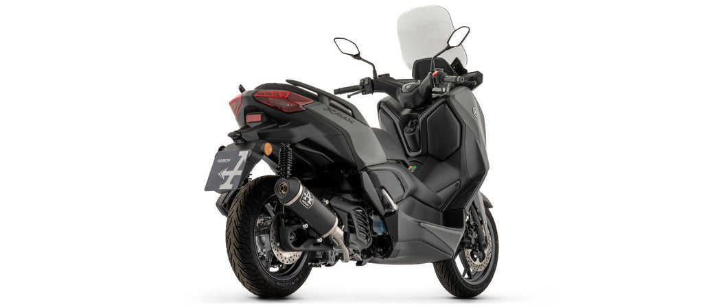 Arrow Racing Full System with Urban Aluminium "Dark" Slip On with "Dark"steel End Cap
