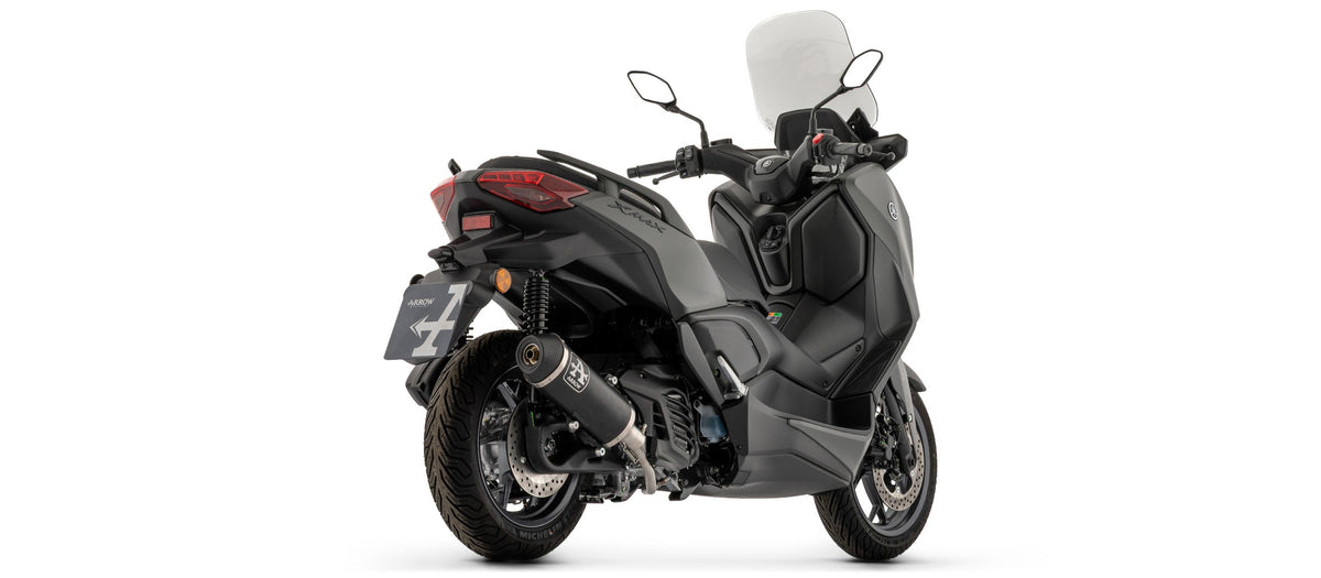 Arrow Racing Full System with Urban Aluminium "Dark" Slip On with "Dark"steel End Cap