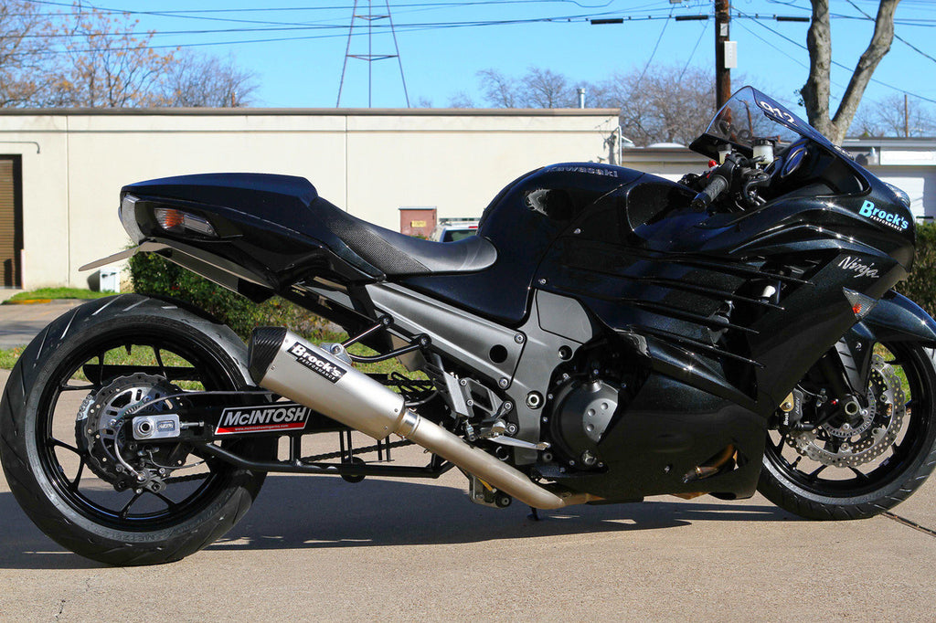 Brock's Performance CT Single Full System w/ 16" Muffler ZX-14/R (06-25)