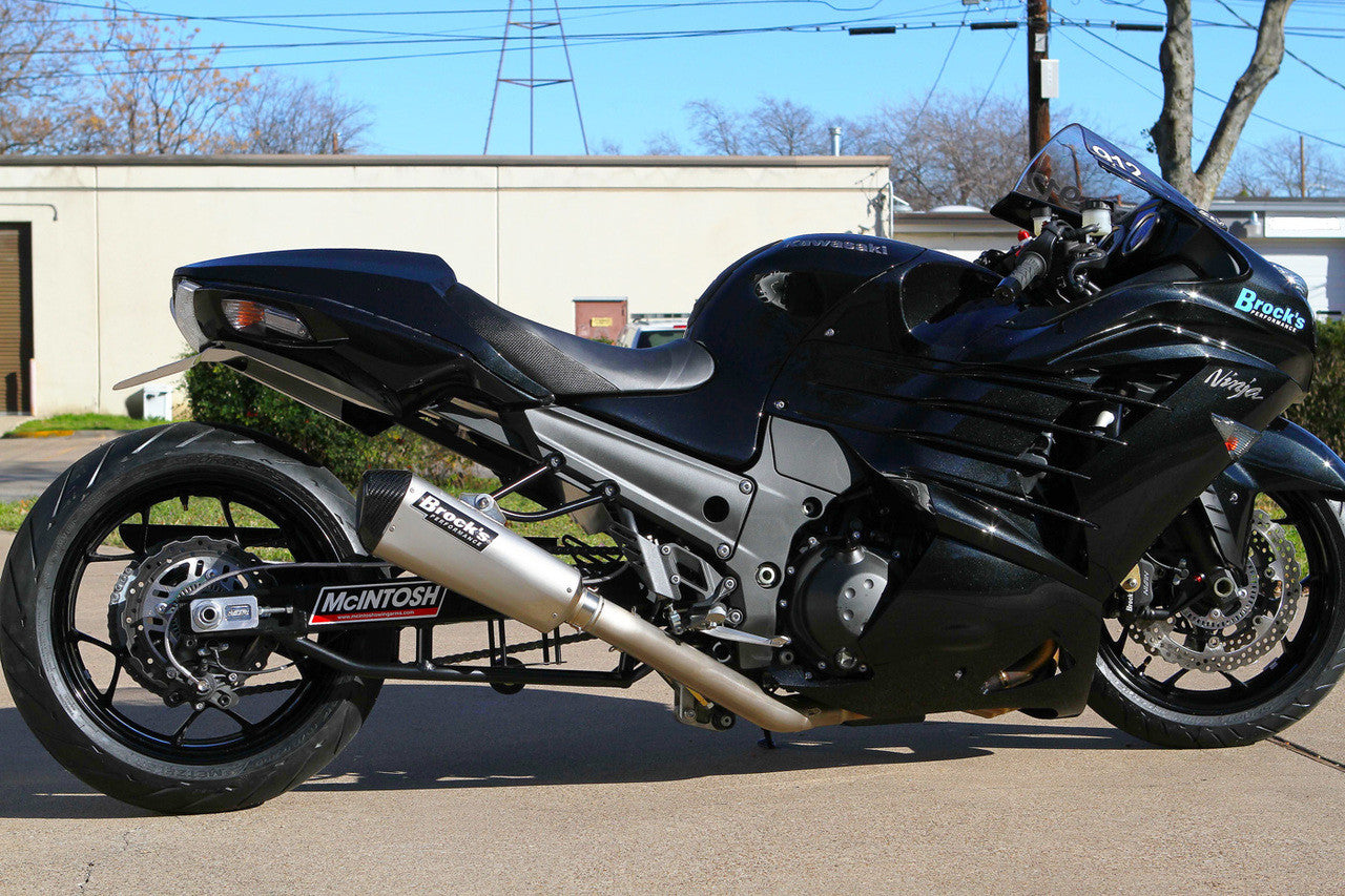 Brock's Performance CT Single Full System w/ 16" Muffler ZX-14/R (06-25)
