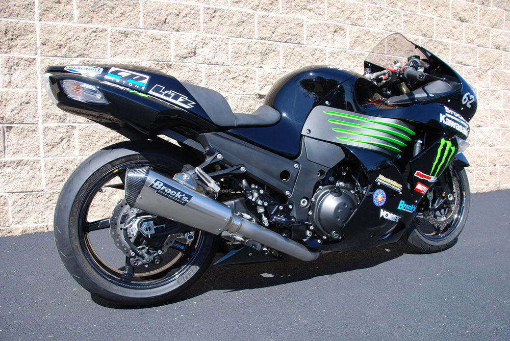 Brock's Performance CT Single Full System w/ 16" Muffler ZX-14/R (06-25)