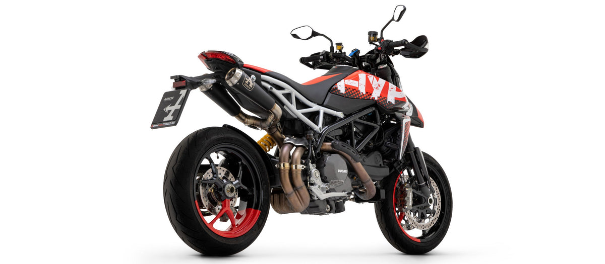 Arrow Pro-Race Nichrom "Dark" Slip Ons (Right & Left) - Ducati Hypermotard 950/Hypermotard 950 SP
