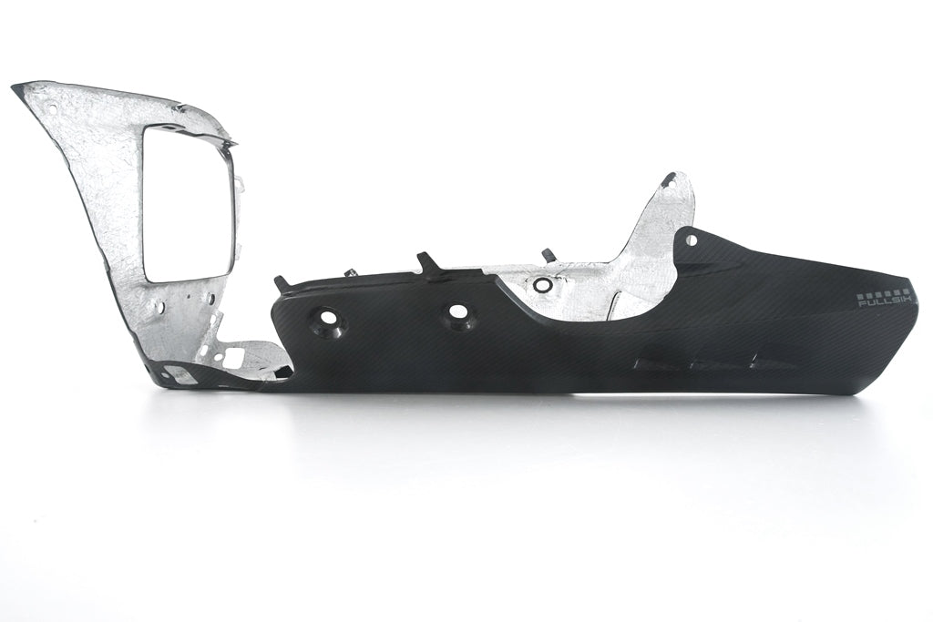 Fullsix Carbon Belly Pan - with OEM Exhaust or Slip-on - Yamaha YZF-R1/R1M
