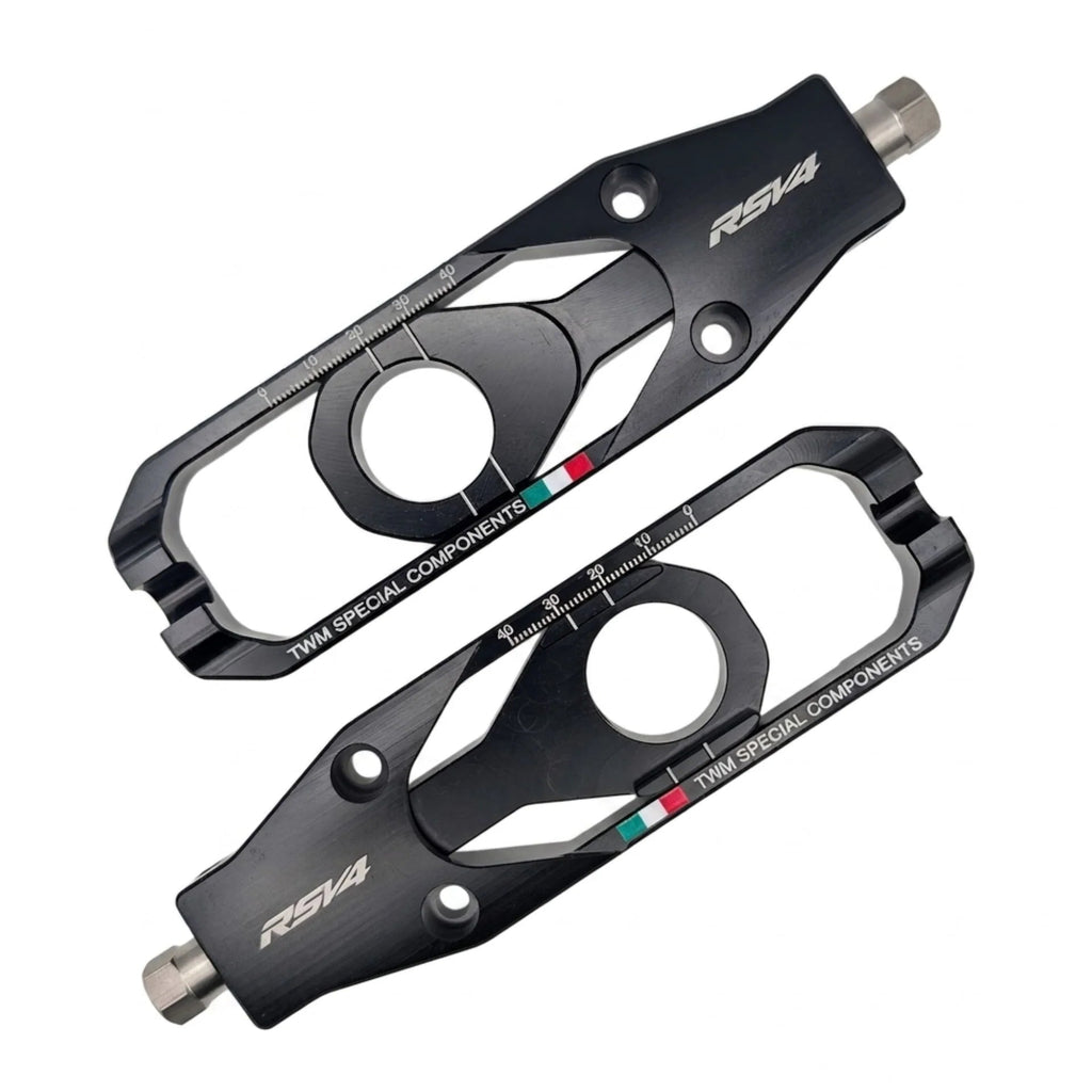 TWM CNC Aluminum Chain Adjusters For Aprilia - Aprilia RSV4 RF/RSV4 RF LE