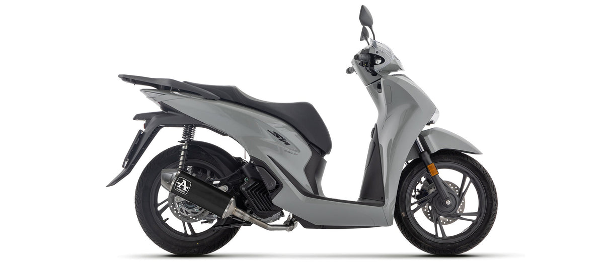Arrow Homologated Full System with Urban Aluminium "Dark" Slip On with Steel End Cap