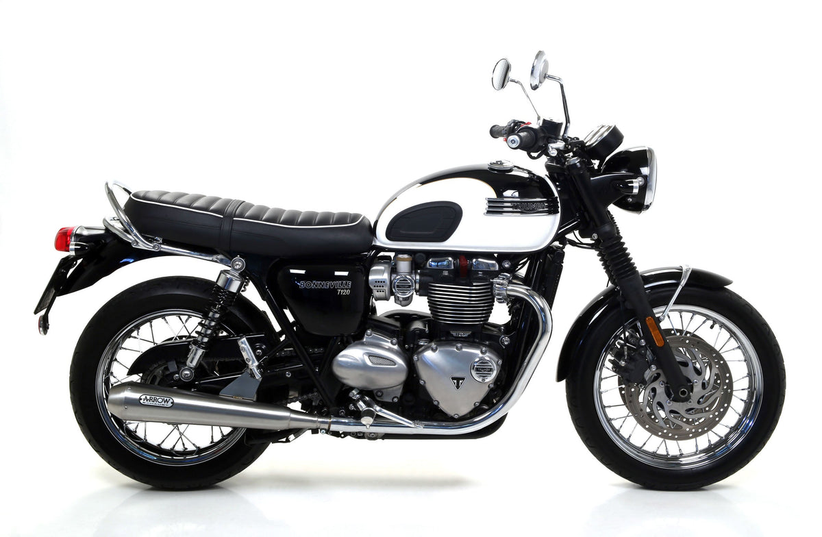 Arrow Nichrom Pro-Racing Slip Ons (Right & Left) - Triumph Bonneville/Bonneville T100