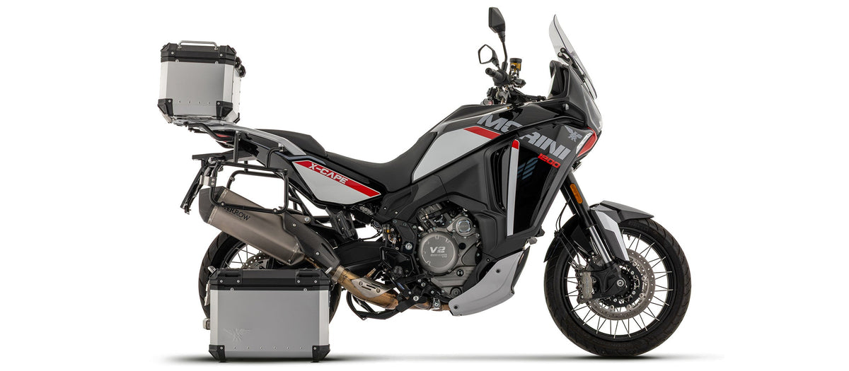 Arrow Sonora Titanium Slip On with Carbon End Cap - Moto Morini X-Cape