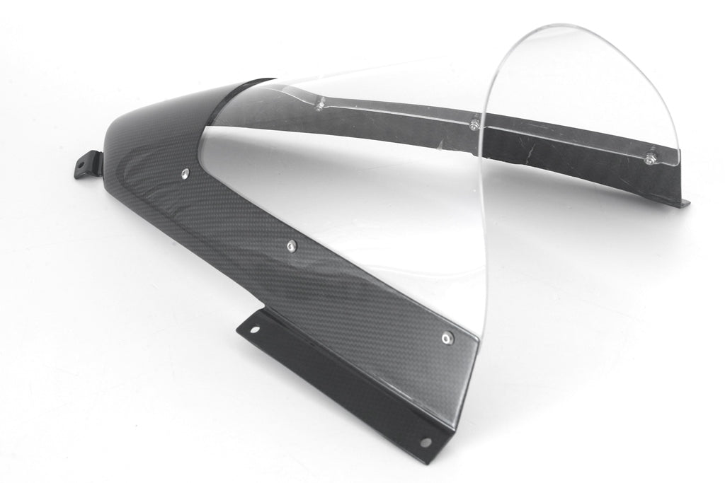 Fullsix Carbon Carbon Windscreen - Clear + 30mm - Ducati Panigale V4