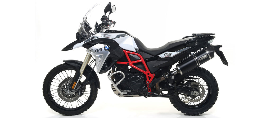 Arrow Maxi Race-Tech Aluminium "Dark" Slip On with Carbon End Cap - BMW F650GS/F800GS