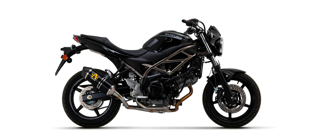 Arrow 2 Into 1 Non Catalized Link Pipe - Suzuki SV650/SV650 ABS