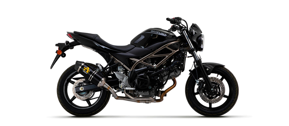 Arrow 2 Into 1 Non Catalized Link Pipe - Suzuki SV650/SV650 ABS