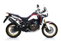 Arrow Maxi Race-Tech Aluminium "Dark" Slip On with Carbon End Cap - Honda Africa Twin DCT/CRF1000L Africa Twin