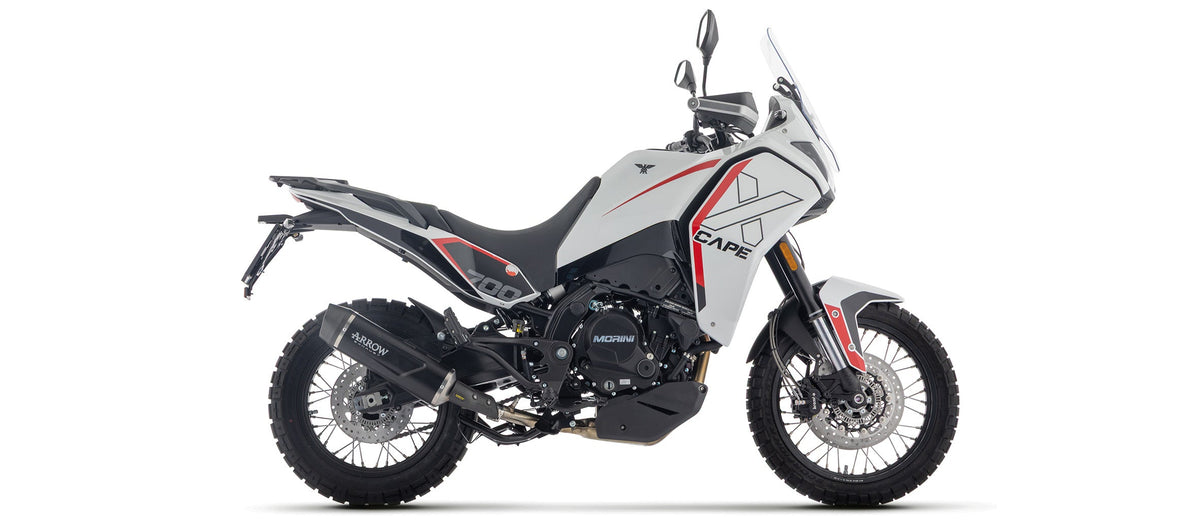 Arrow Indy Race EVO Aluminium "Dark" Slip On with Carbon End Cap - Moto Morini X-Cape