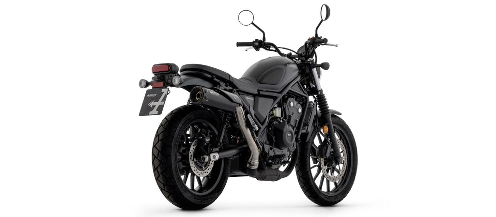 Arrow Rebel Slip On with Aluminium "Dark" End Cap - Honda SCL500