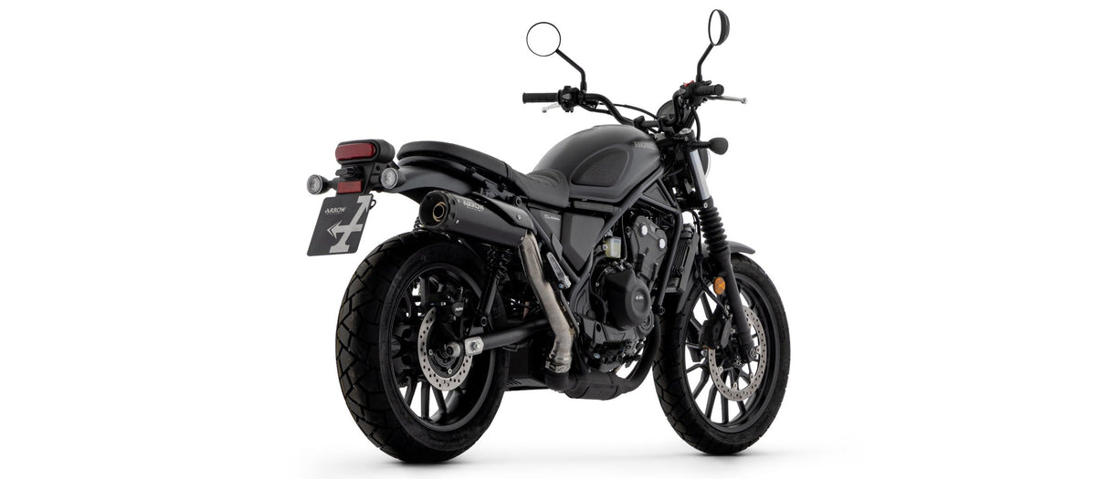 Arrow Rebel Slip On with Aluminium "Dark" End Cap - Honda SCL500