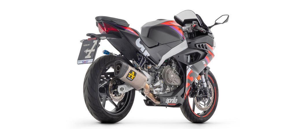 Arrow Homologated Full System with Pista Titanium Slip On - Aprilia RS 457