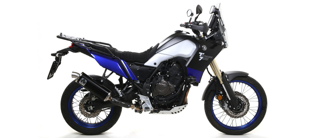 Arrow Indy Race Aluminium "Dark" Slip On with Steel End Cap - Yamaha Tenere 700