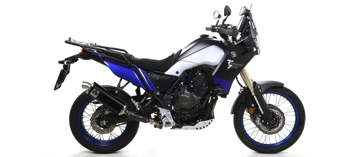 Arrow Indy Race Aluminium "Dark" Slip On with Steel End Cap - Yamaha Tenere 700