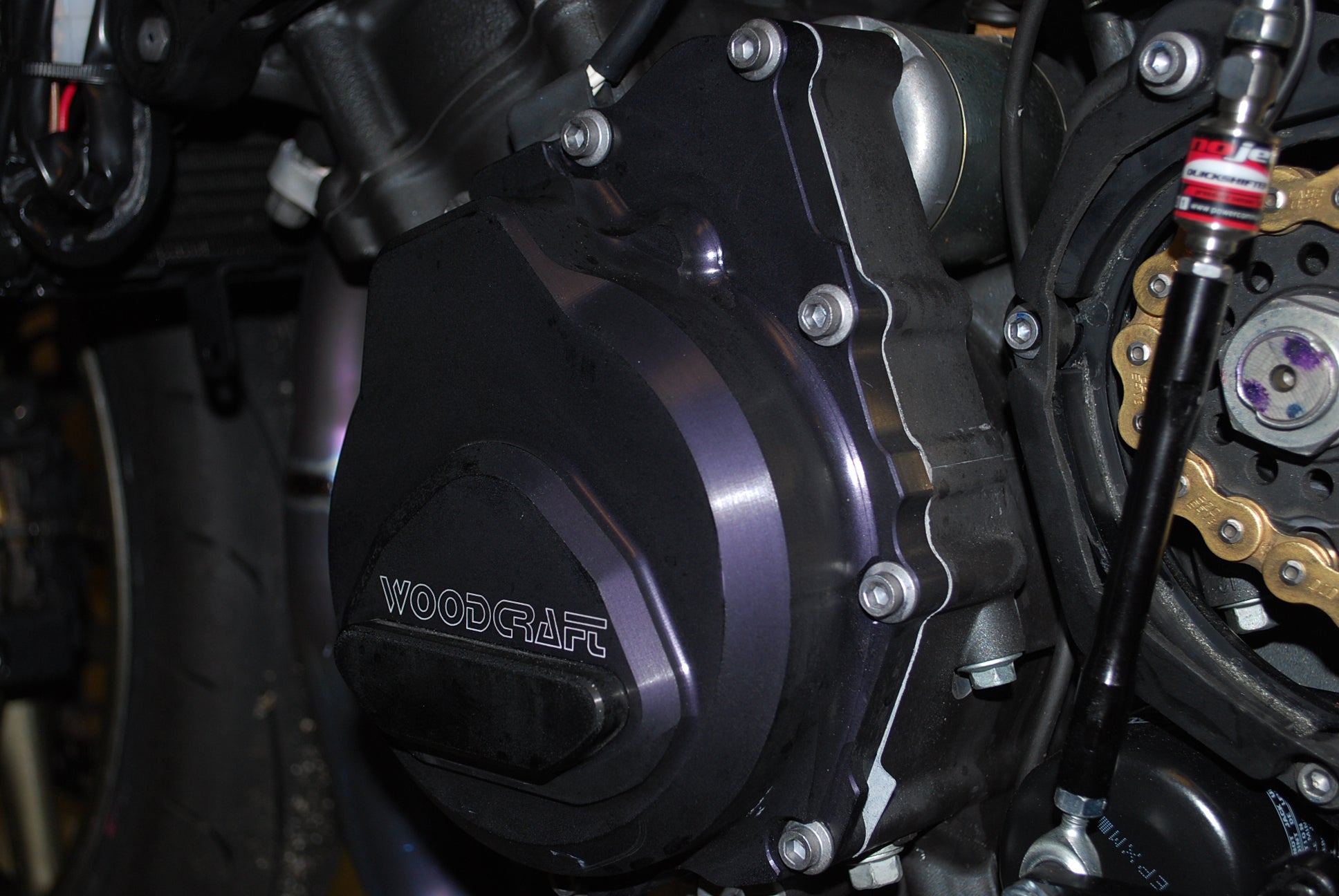Woodcraft Yamaha R6 LHS Stator Cover w/ Skid Pad