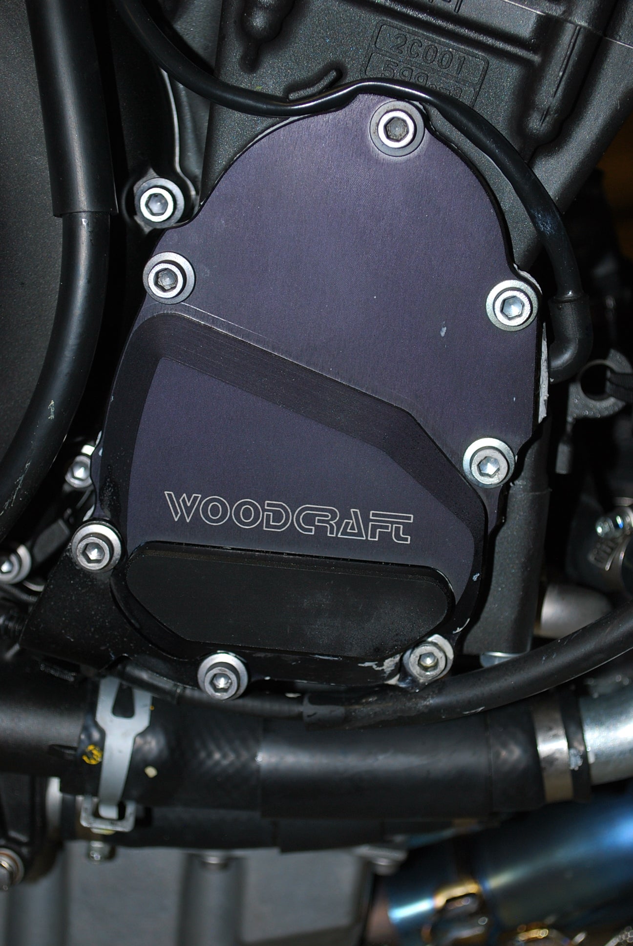 Woodcraft Yamaha R6 RHS Ignition Trigger Cover w/ Skid Pad