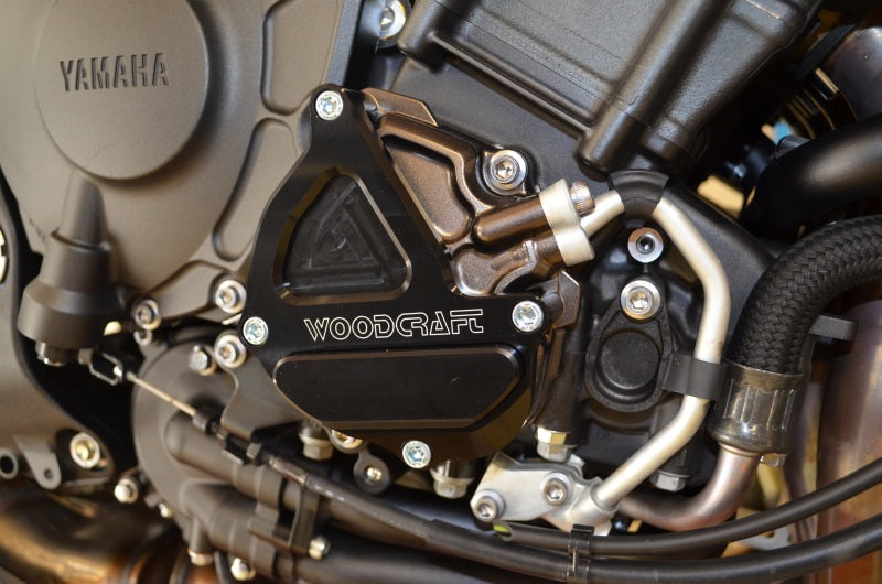 Woodcraft Yamaha R1, Fz10, MT10 RHS Ignition Trigger Cover Protector w/ Skid Pad
