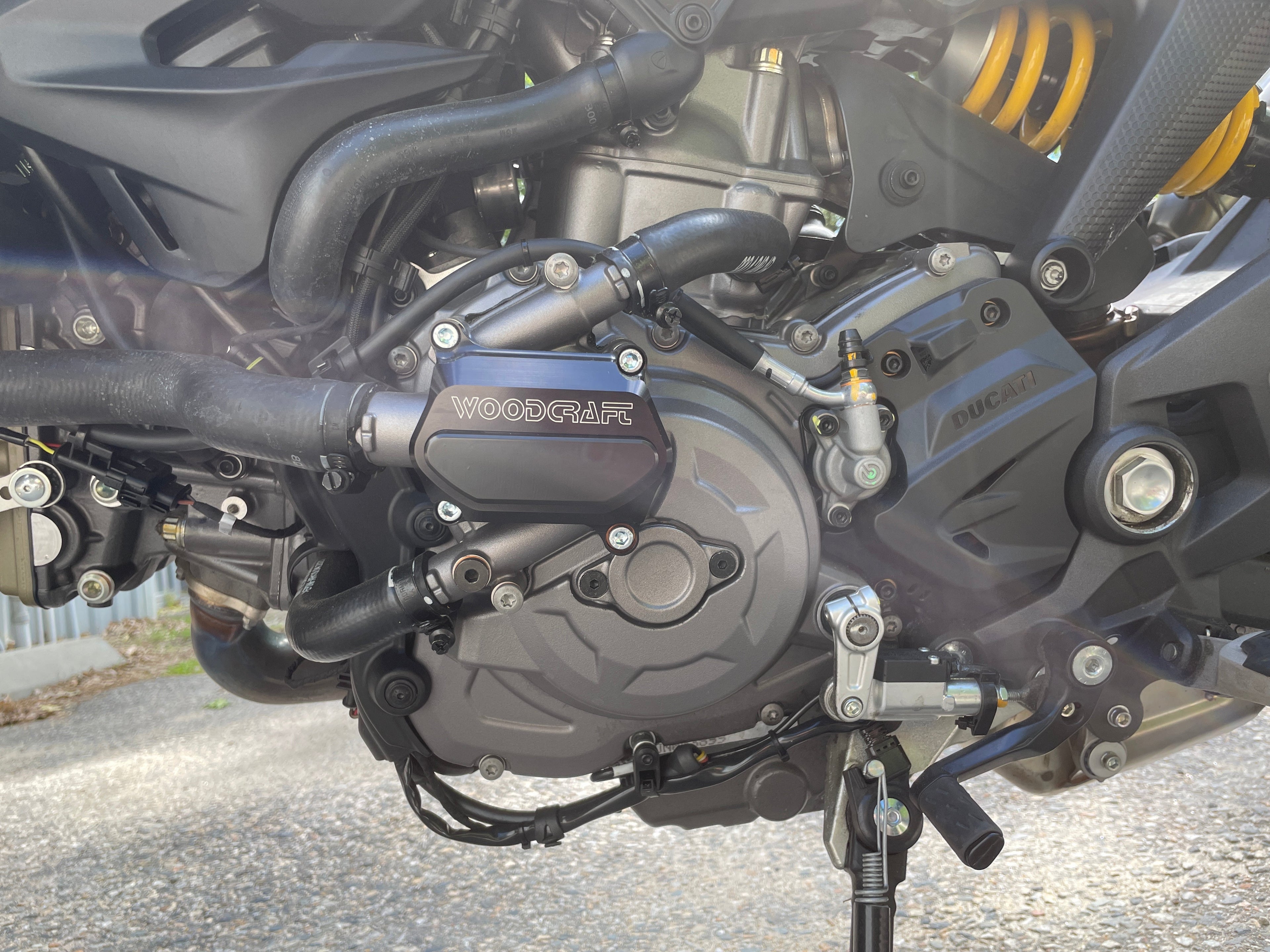 Woodcraft Ducati Monster LHS Water Pump Cover Protector w/ Skid Plate