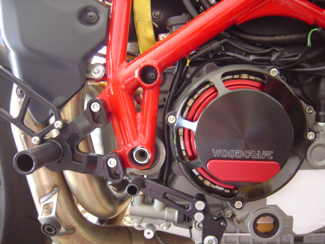 Woodcraft Ducati 748/1098/1198, S4RS RHS All (Dry) Clutch Cover w/ Skid Plate