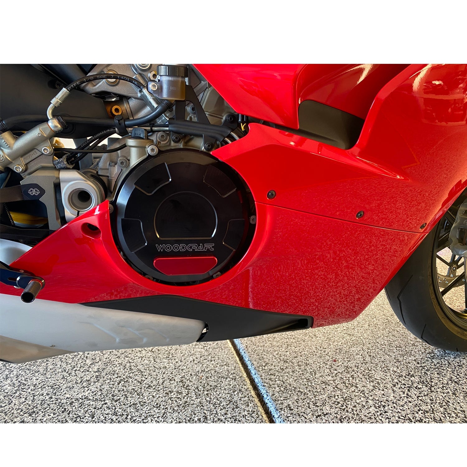 Woodcraft Ducati Panigale V4 RHS Clutch Cover w/ Skid Plate
