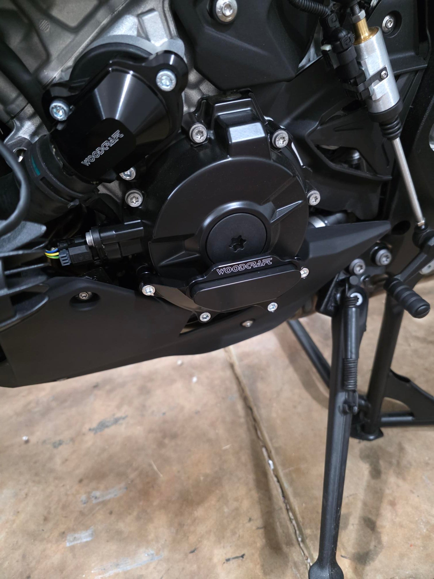 Woodcraft BMW S1000XR Stator Cover Protector w/ Skid Plate