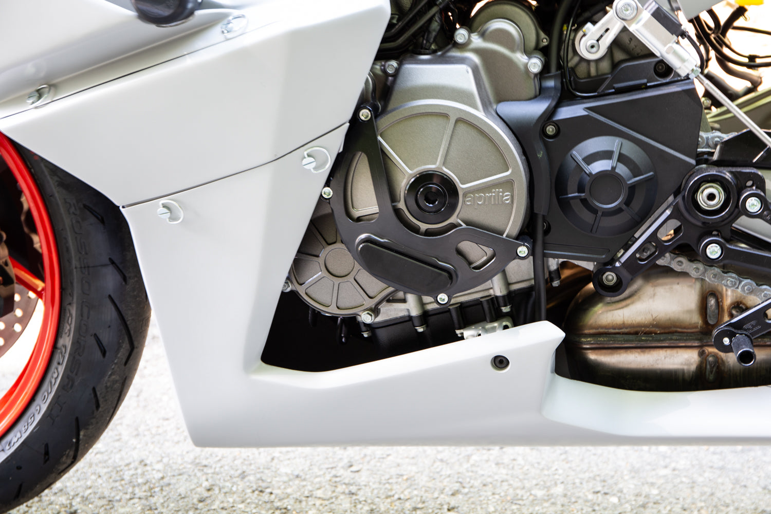 Woodcraft Aprilia RS660 LHS Stator Cover Protector w/ Skid Plate
