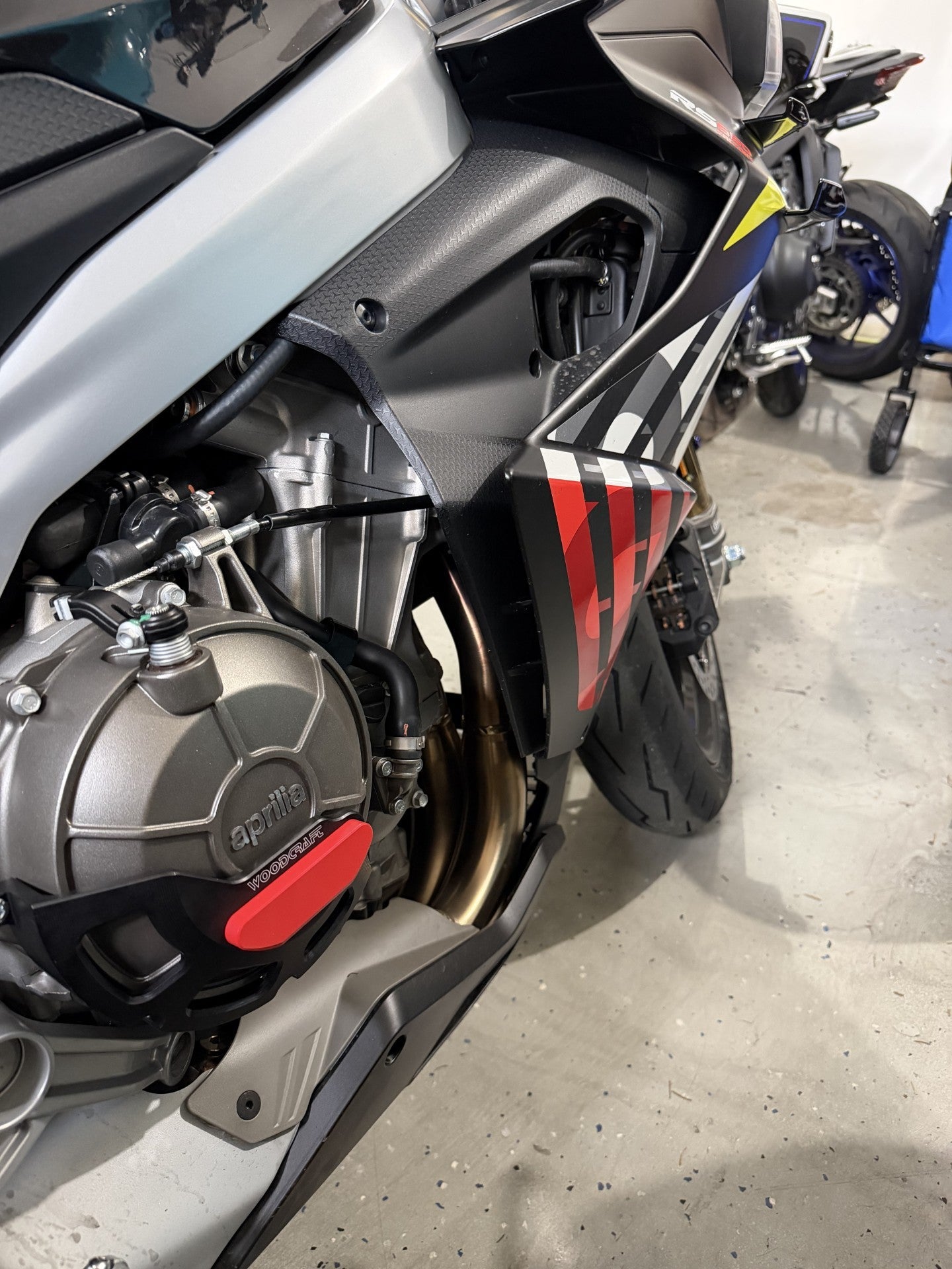 Woodcraft Aprilia RS660 RHS Clutch Cover Protector w/ Skid Plate