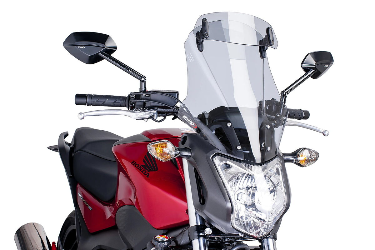 Puig Touring Plus Windshield with Visor - Honda NC750S 2014-2018