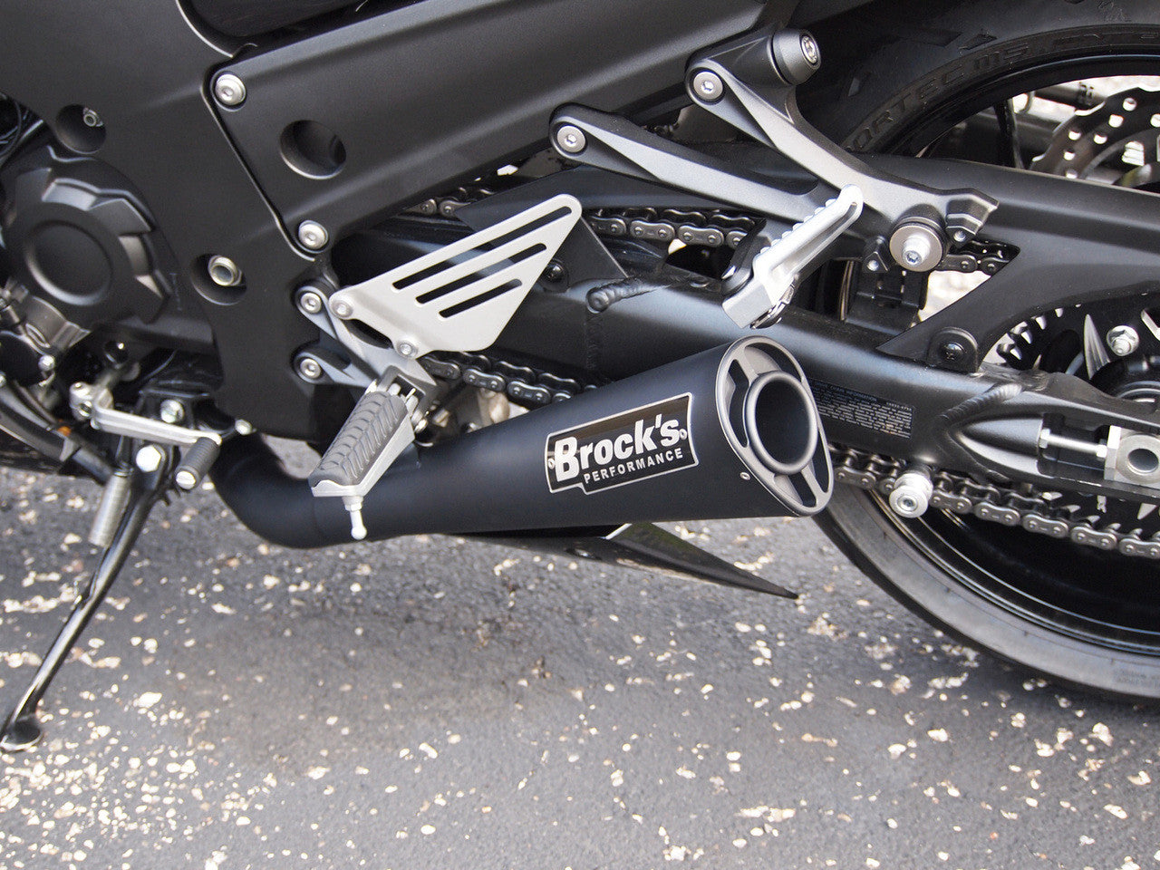 Brock's Performance Dual Alien Head Slip-On System Black ZX-14R (12-25)
