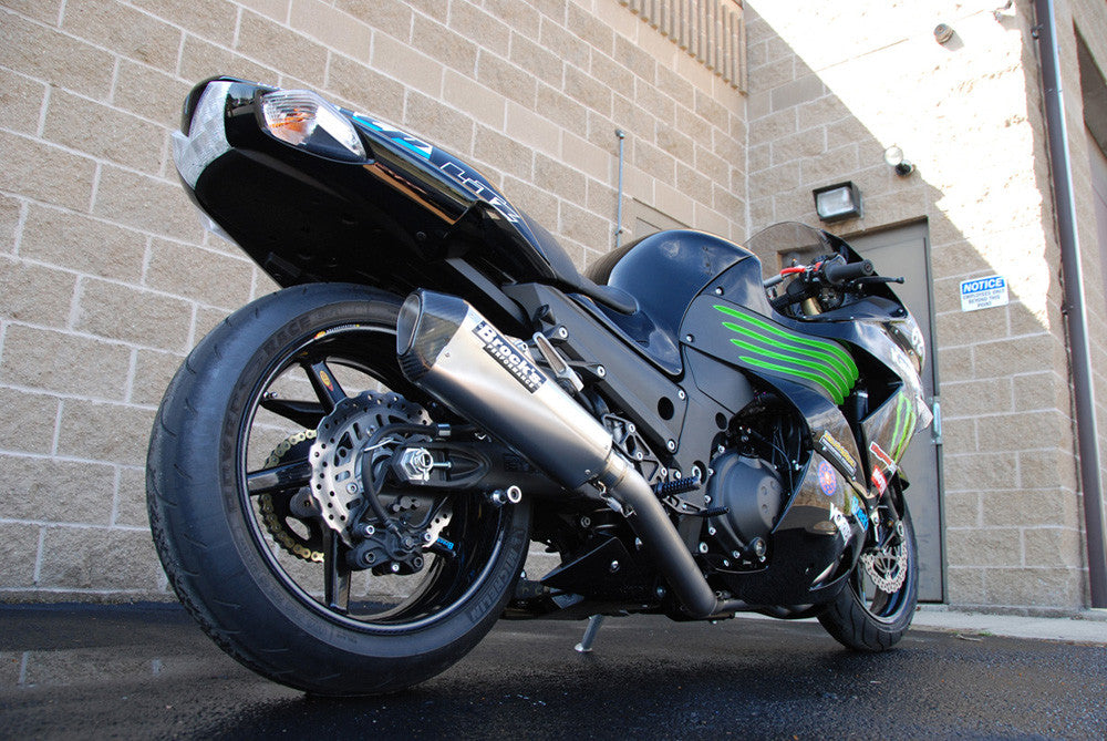 Brock's Performance CT Single Full System w/ 16" QuietKore Muffler ZX-14/R (06-25)