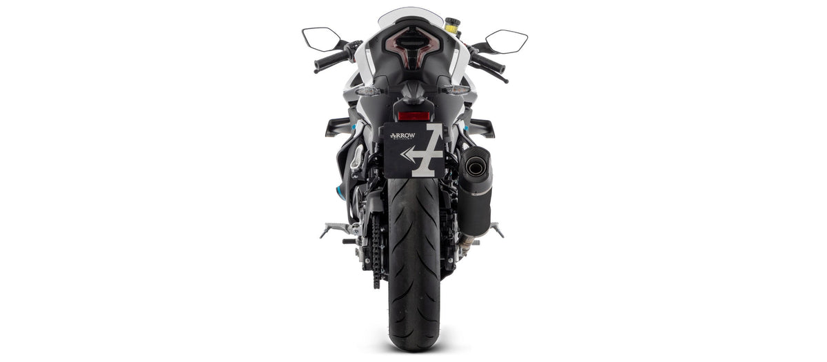 Arrow Indy Race EVO Aluminium "Dark" Slip On with Carbon End Cap - CFMoto 450 NK