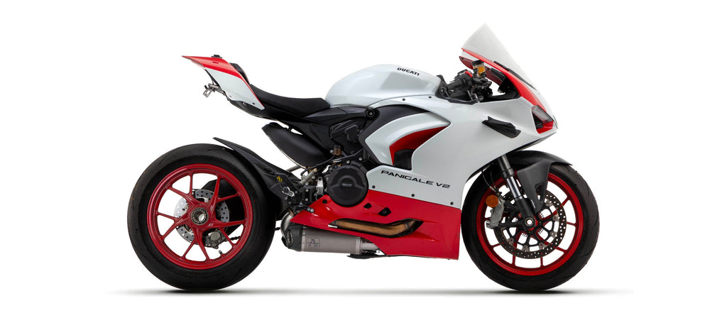 Arrow Titanium Works Slip Ons (Right and Left) with Carbon End Cap - Ducati Panigale V2/Streetfighter V2