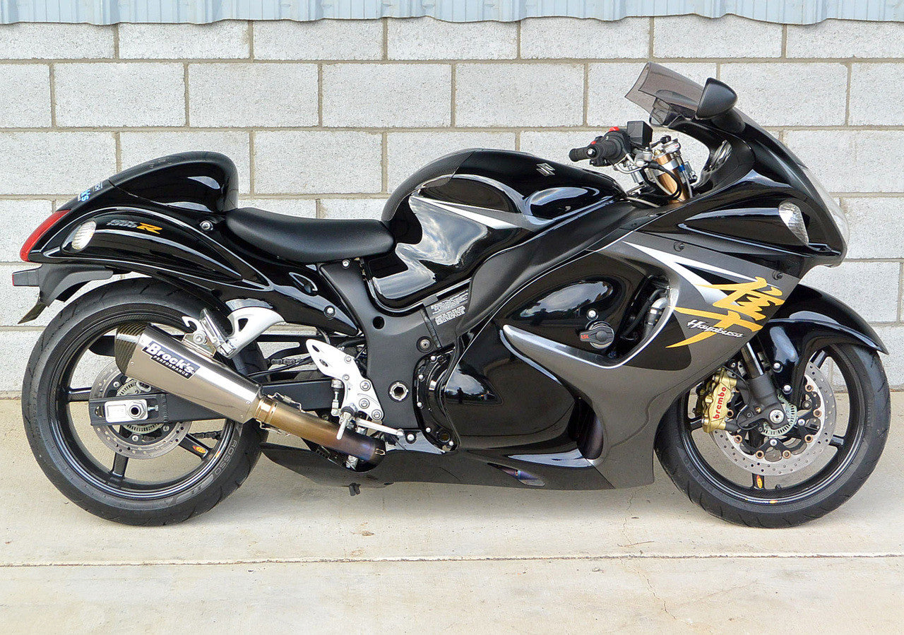 Brock's Performance CT Single Full System w/ 16" QuietKore Muffler Suzuki Hayabusa (08-20)
