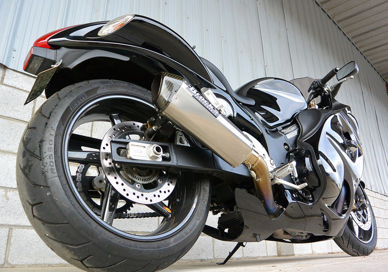 Brock's Performance CT Single Full System w/ 16" QuietKore Muffler Suzuki Hayabusa (08-20)