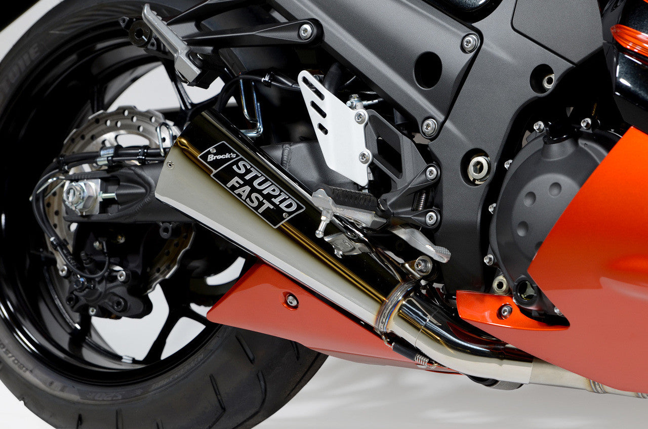 Brock's Performance Alien Head 2 Full System 14" Muffler ZX-14R (12-25)