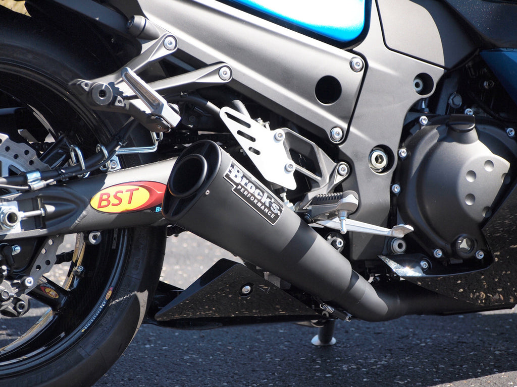 Brock's Performance Alien Head 2 Full System Black 14" Muffler ZX-14R (12-25)