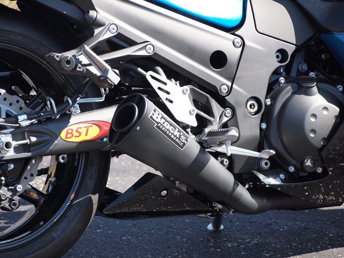 Brock's Performance Alien Head 2 Full System Black 14" Muffler ZX-14R (12-25)